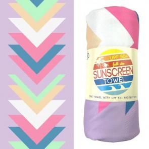 Luv Bug Full Size UPF 50+ Sunscreen Towel (Abstract Arrows)