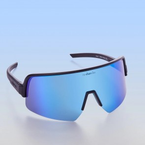 ro-sham-bo eyewear Ludicrous Speed Sport Adult Blue Mirrored w/ Black Frames