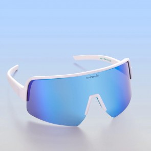 ro-sham-bo eyewear Ludicrous Speed Sport Youth Blue Mirrored w/ White Frames